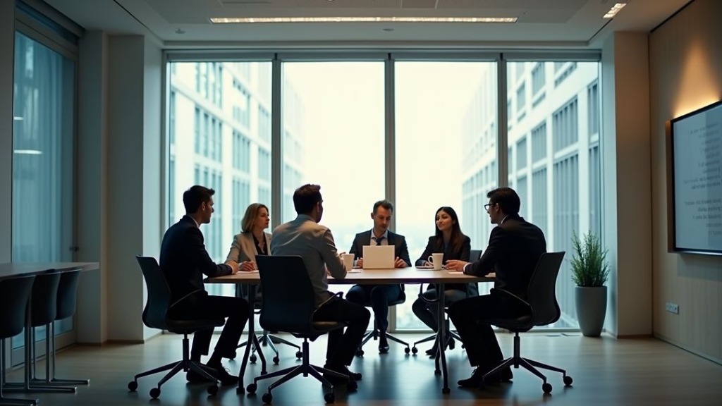 Professionals in a meeting